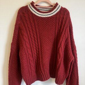 The Great Collegiate Sweater, Size 2 cable knit in perfect condition